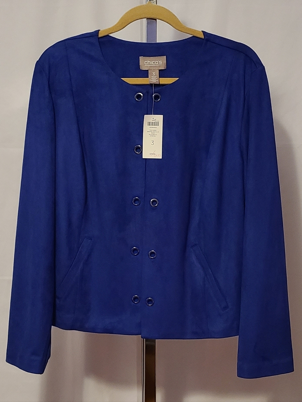 Chico's Jacket Beautiful Cobaltish Blue